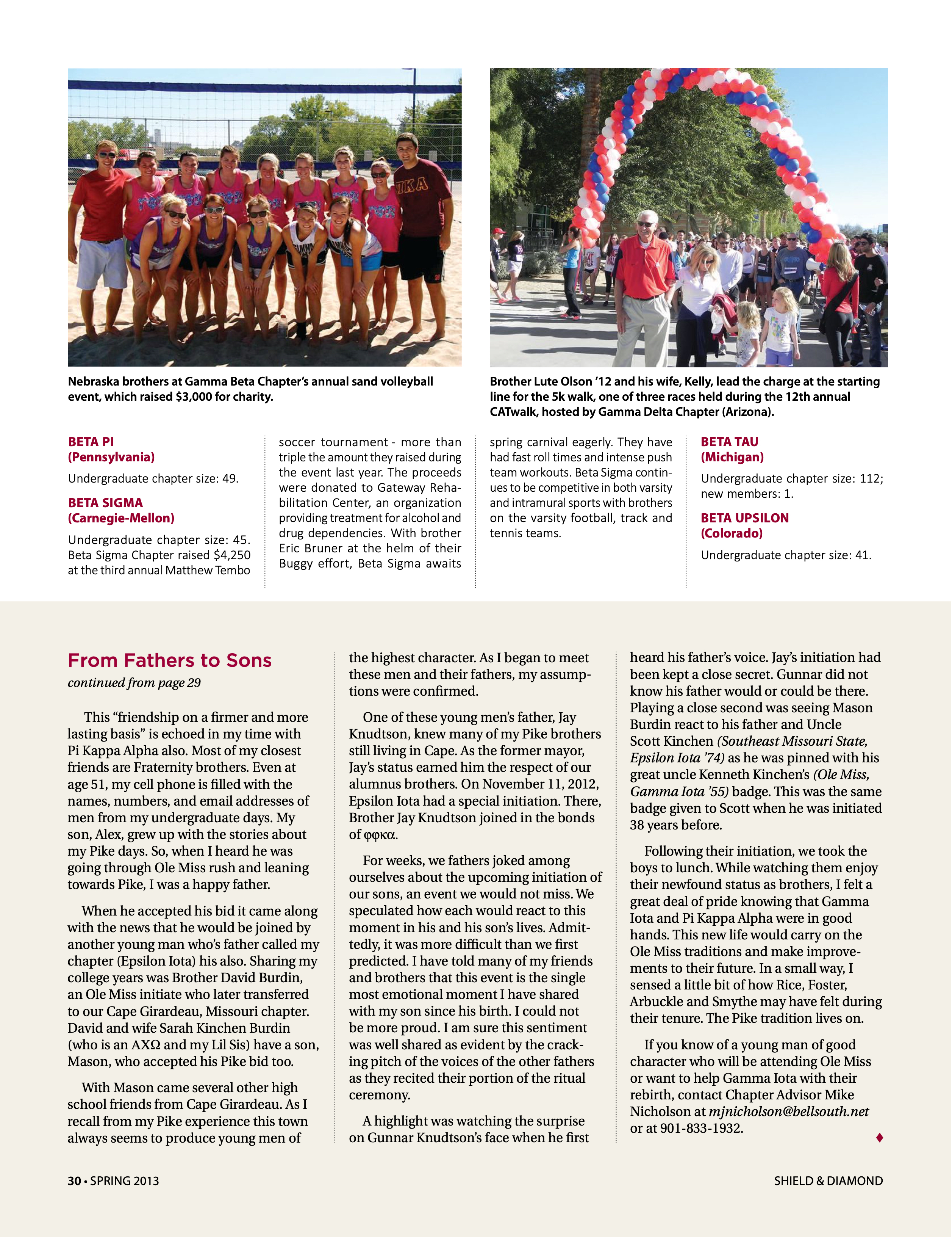 Chapter Notes, Continued, Spring 2013